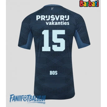 Feyenoord Jordan Bos #15 Tricou Fotbal Replică 2025-26 Barbati Deplasare